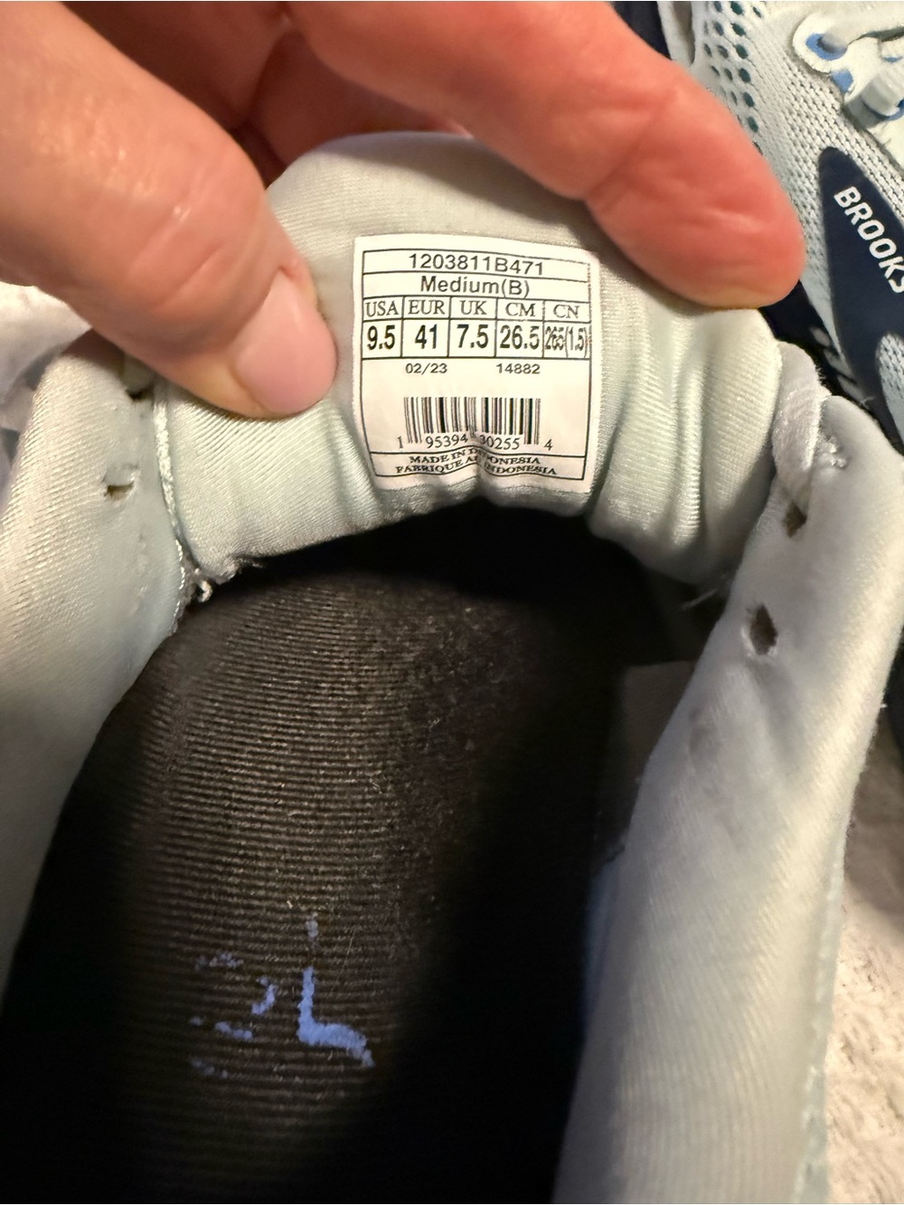 Brooks Adrenaline GTS 23 Running Shoes Women’s 9.5B Blue Gray Athletic Sneakers - Picture 7 of 9